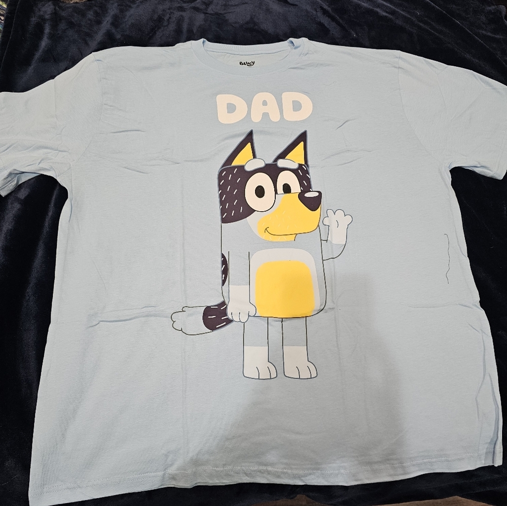 BLUEY! Dad shirt men's graphic tee (never worn)